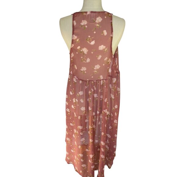 Lauren Conrad Sheer Floral Duster Kimono Cover-up Cottagecore Boho Hippie-OS - Picture 9 of 11